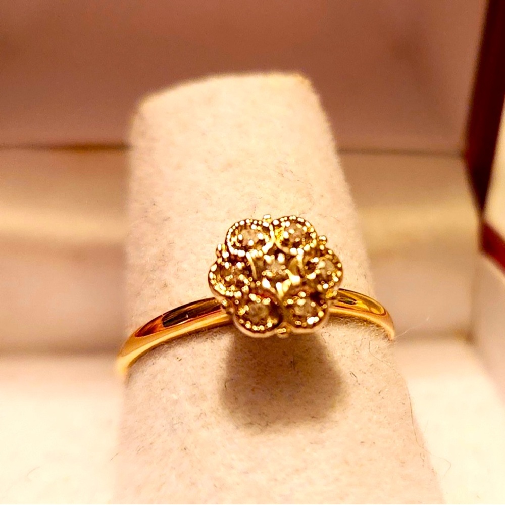 14k Gold Diamond Ring 6 - Picture 3 of 8